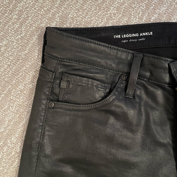 AG the legging ankle skinny leather jeans - Picture 6 of 14